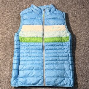 Cotopaxi Sky Blue and Lime Vest